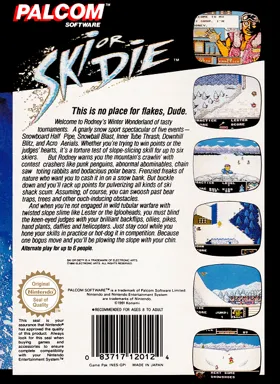 Ski or Die (Europe) box cover back